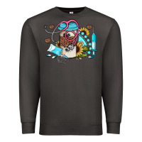 Smoke western sunflower gemstone nurse Premium Sweatshirt - JahusDesignShop