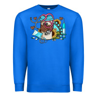 True Royal western sunflower gemstone nurse Premium Sweatshirt - JahusDesignShop