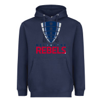 Navy melbourne rebels rugby super league Heavyweight Hoodie - linhVisuals
