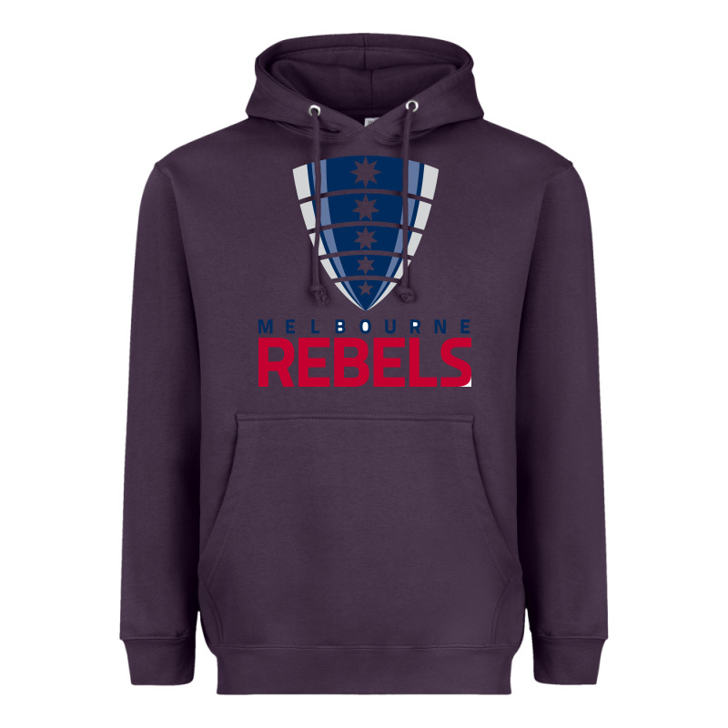 Melbourne Rebels Rugby Super League Heavyweight Hoodie by linhVisuals | Teevron