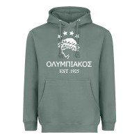 Sage olympiakos greek Heavyweight Hoodie - linhVisuals