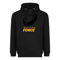 Black western force rugby super league Heavyweight Hoodie - linhVisuals