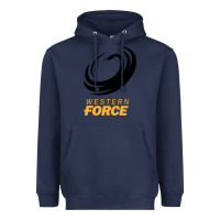 Navy western force rugby super league Heavyweight Hoodie - linhVisuals