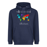 Navy world central kitchen Heavyweight Hoodie - linhVisuals