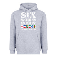 Heather Grey rugby 6 nations england france ireland italy scotland wales t shirt Heavyweight Hoodie - linhVisuals