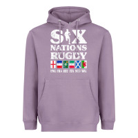 Lavender rugby 6 nations england france ireland italy scotland wales t shirt Heavyweight Hoodie - linhVisuals