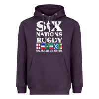 Rugby 6 Nations England France Ireland Italy Scotland Wales T Shirt Heavyweight Hoodie | Teevron
