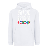 White rugby 6 nations england france ireland italy scotland wales t shirt Heavyweight Hoodie - linhVisuals