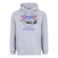 Heather Grey top gun the best of the best Heavyweight Hoodie - linhVisuals