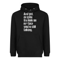 Black trending sarcastic adult humor Heavyweight Hoodie - linhVisuals