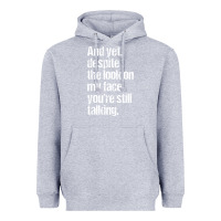 Heather Grey trending sarcastic adult humor Heavyweight Hoodie - linhVisuals