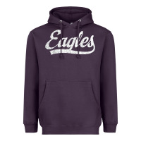 Plum eagles school sports fan team spirit mascot gift Heavyweight Hoodie - linhVisuals
