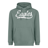 Sage eagles school sports fan team spirit mascot gift Heavyweight Hoodie - linhVisuals