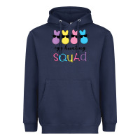 Navy easter egg hunting squad kindergarten squad girls boys kids Heavyweight Hoodie - linhVisuals