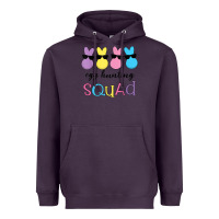 Plum easter egg hunting squad kindergarten squad girls boys kids Heavyweight Hoodie - linhVisuals
