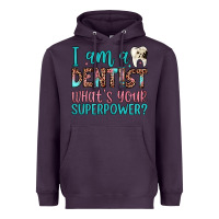 Plum i am a dentist what's your superpower Heavyweight Hoodie - JahusDesignShop