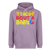 Lavender taco bout a baby pregnancy announcement cinco de mayo party t shirt Heavyweight Hoodie - linhVisuals