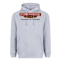 Heather Grey firehouse subs Heavyweight Hoodie - linhVisuals