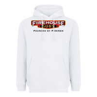 White firehouse subs Heavyweight Hoodie - linhVisuals