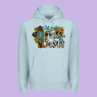 Let Me Tell You About My Jesus Premium Hoodie Designed By Racoondesign