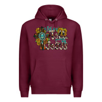 Burgundy let me tell you about my jesus Premium Hoodie - RacoonDesign