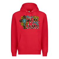 Red let me tell you about my jesus Premium Hoodie - RacoonDesign