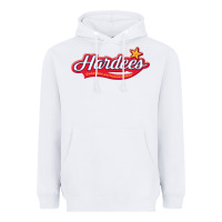 White hardee's Heavyweight Hoodie - linhVisuals