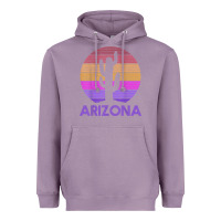 Lavender arizona   vintage retro cactus souvenir gift t shirt Heavyweight Hoodie - linhVisuals