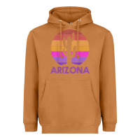 Meerkat arizona   vintage retro cactus souvenir gift t shirt Heavyweight Hoodie - linhVisuals