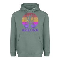Sage arizona   vintage retro cactus souvenir gift t shirt Heavyweight Hoodie - linhVisuals