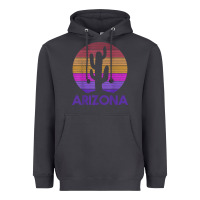 Smoke arizona   vintage retro cactus souvenir gift t shirt Heavyweight Hoodie - linhVisuals