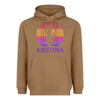 Toasted Coconut arizona   vintage retro cactus souvenir gift t shirt Heavyweight Hoodie - linhVisuals