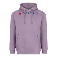 Lavender DELTA SKY TEAM Heavyweight Hoodie - linhVisuals