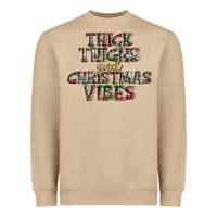 Mushroom thick thighs and Christmas vibes Heavyweight Sweatshirt - AdoDesignShop