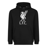 Black LIVERPOOL CLUB Heavyweight Hoodie - linhVisuals