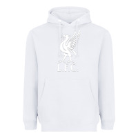 White LIVERPOOL CLUB Heavyweight Hoodie - linhVisuals