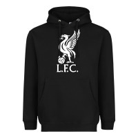 Black LIVERPOOL CLUB POPULAR Heavyweight Hoodie - linhVisuals