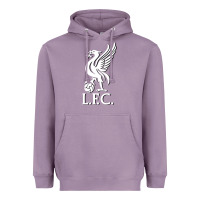 Lavender LIVERPOOL CLUB POPULAR Heavyweight Hoodie - linhVisuals