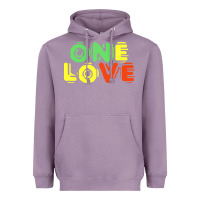 Lavender reggae colors t  shirtone love reggae lovers pattern t  shirt Heavyweight Hoodie - linhVisuals