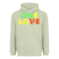 Matcha reggae colors t  shirtone love reggae lovers pattern t  shirt Heavyweight Hoodie - linhVisuals