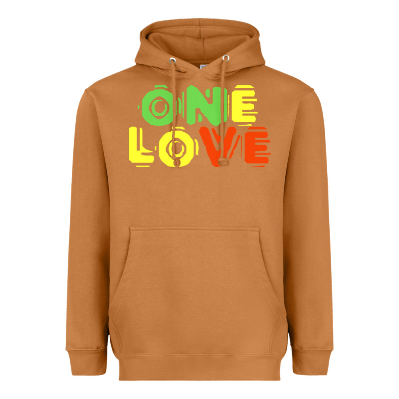 Reggae Colors T  Shirtone Love Reggae Lovers Pattern T  Shirt Heavyweight Hoodie by linhVisuals | Teevron
