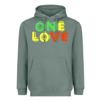 Sage reggae colors t  shirtone love reggae lovers pattern t  shirt Heavyweight Hoodie - linhVisuals