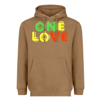 Toasted Coconut reggae colors t  shirtone love reggae lovers pattern t  shirt Heavyweight Hoodie - linhVisuals