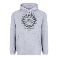 Heather Grey universite paris la sorbonne Heavyweight Hoodie - linhVisuals