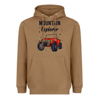 Toasted Coconut mountain explorer Heavyweight Hoodie - linhVisuals