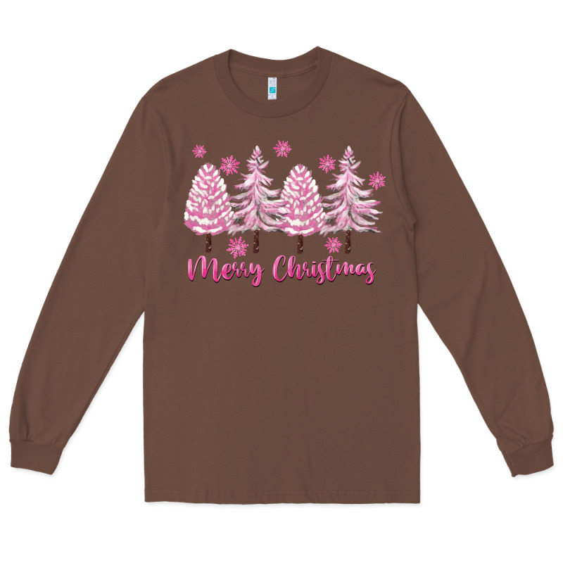 Merry Christmas Trees Long Sleeve Tee by FaDigitalArtStudio | Teevron