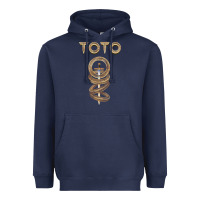 Navy TOTO ROCK Heavyweight Hoodie - linhVisuals