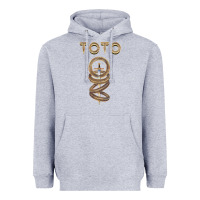 Heather Grey TOTO ROCK Heavyweight Hoodie - linhVisuals