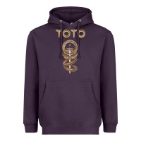 Plum TOTO ROCK Heavyweight Hoodie - linhVisuals