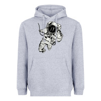 Heather Grey astronaut in the space Heavyweight Hoodie - linhVisuals